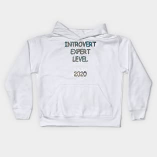 Funny Introvert Expert Level 2020 Graphic Shirts & Gifts Kids Hoodie